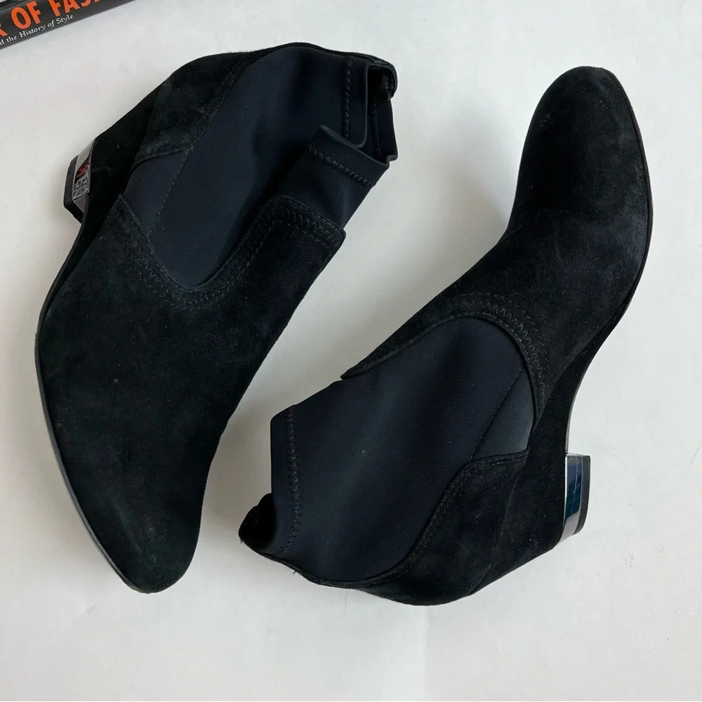 Tory Burch Brenda Boots Suede Wedge Booties